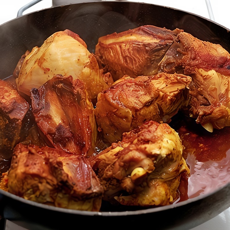 Жареная маринованная курица по-японски