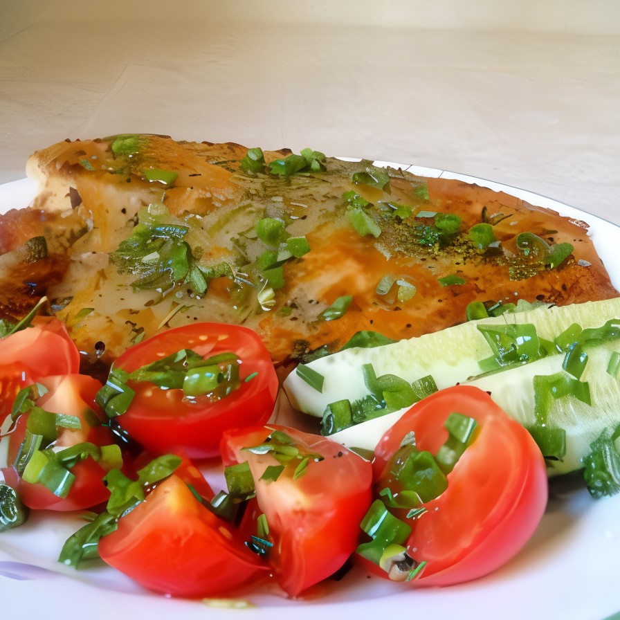 Жареная тиляпия с лимонным маслом