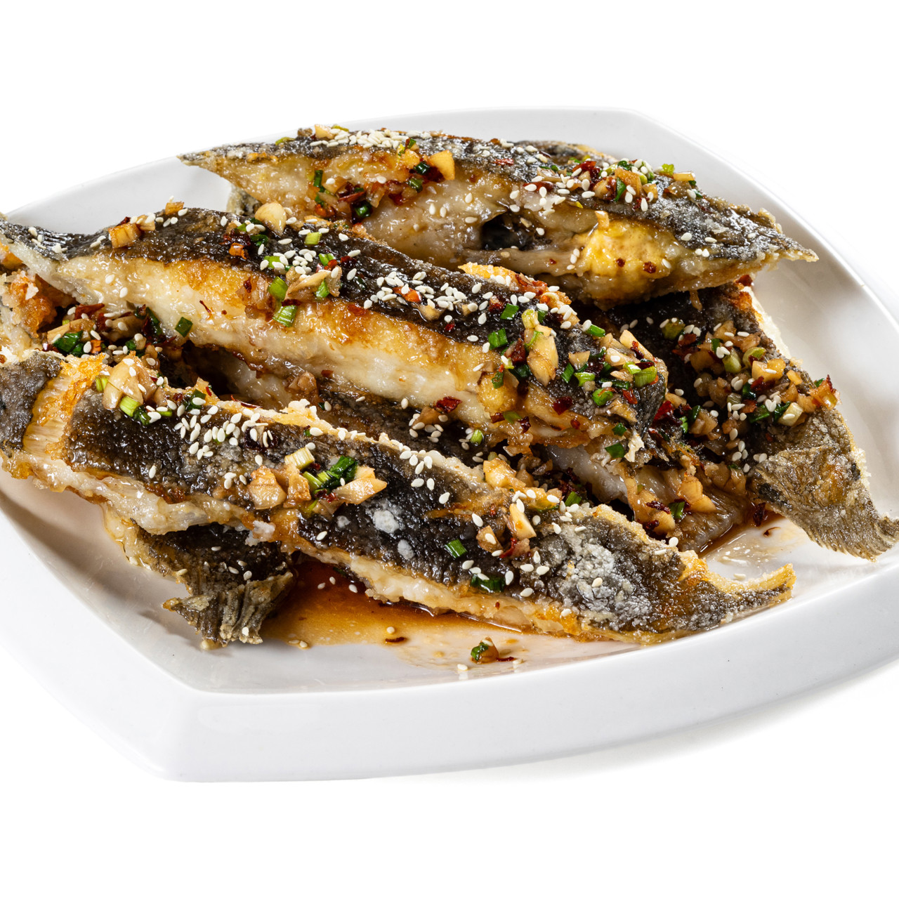 Жареная камбала по-корейски