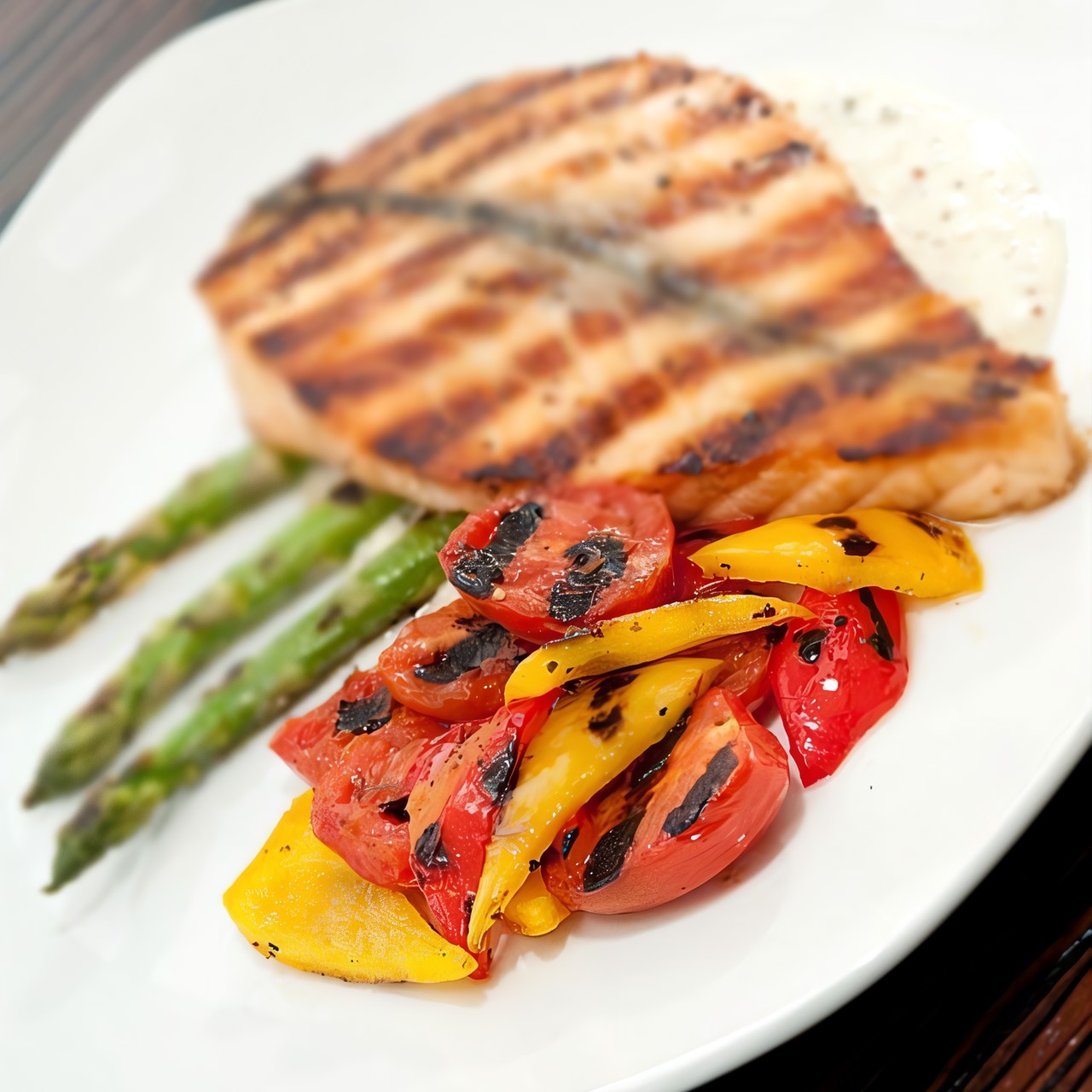 Жареные перцы с чесноком