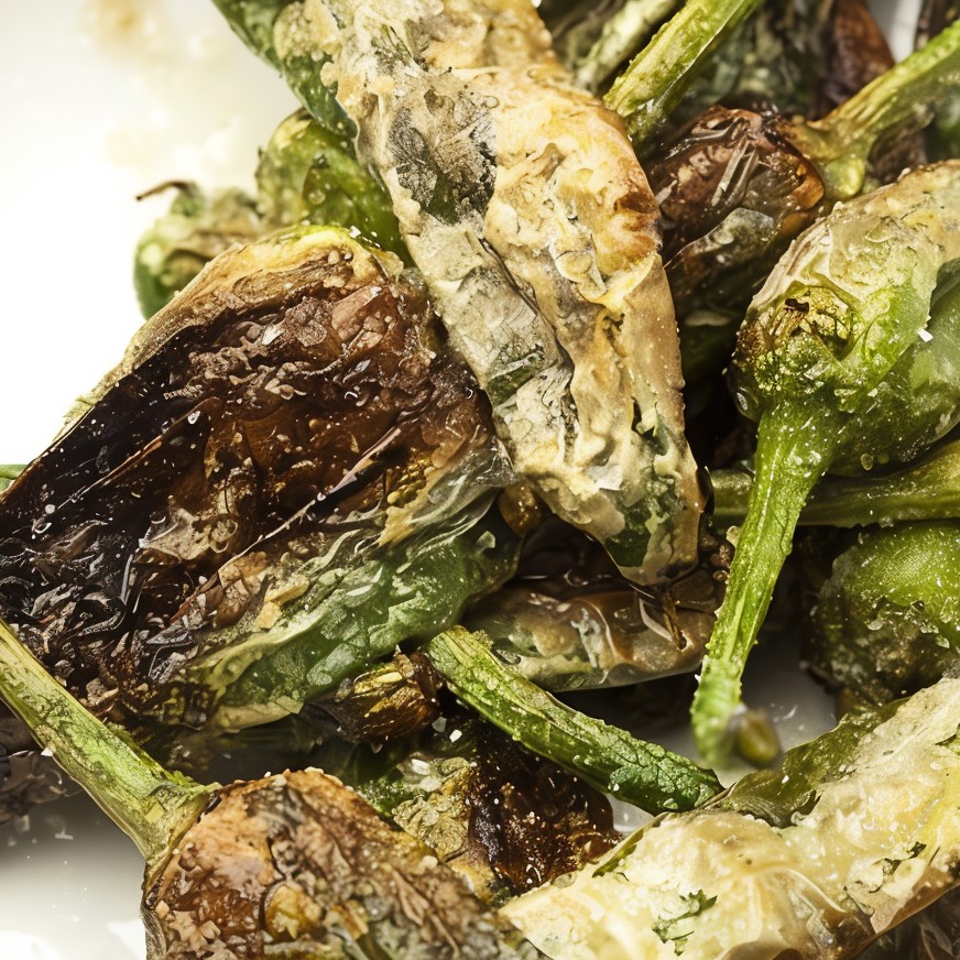 Жареные зеленые чили