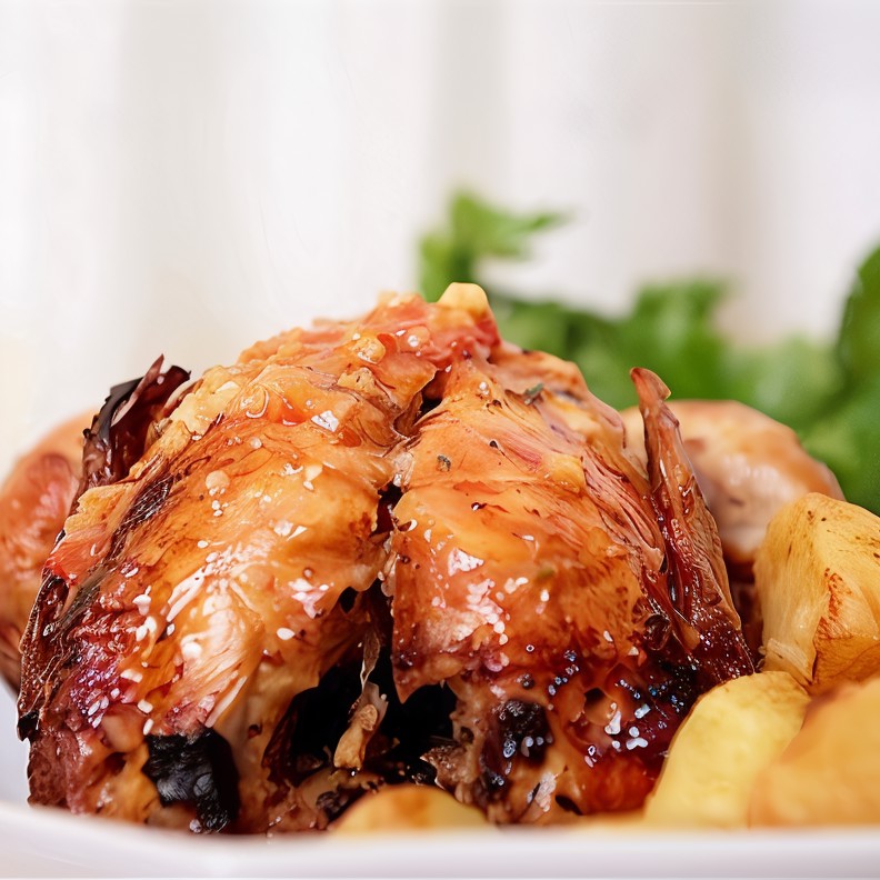 Жареный цыпленок с розмарином