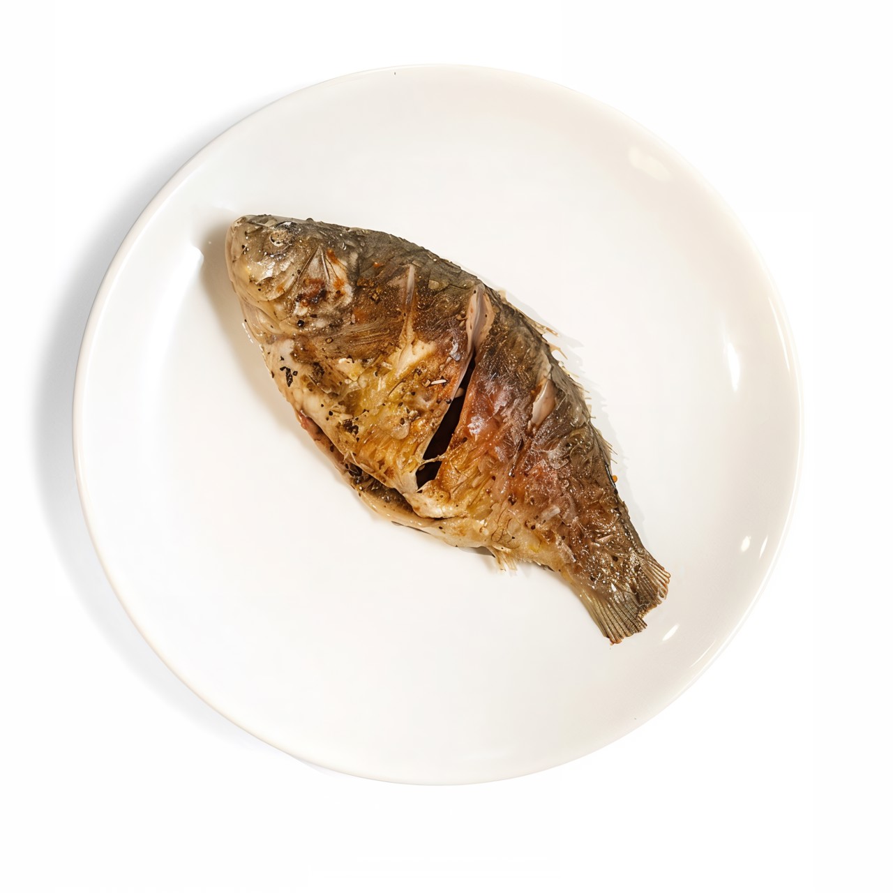 Жареный кобяйский карась