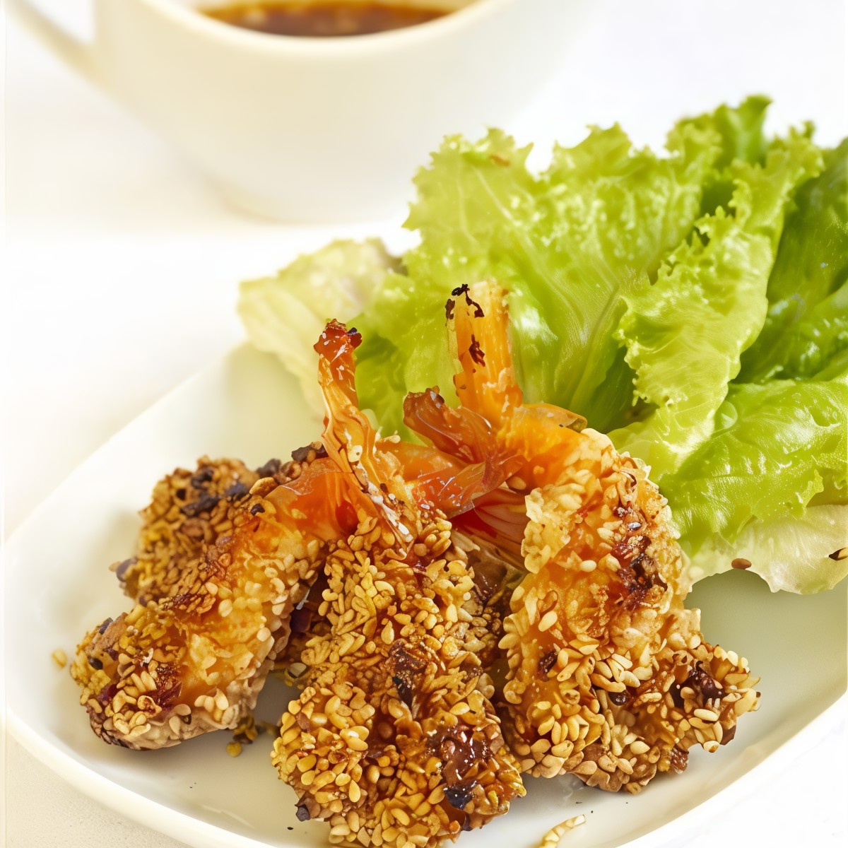 Жареные креветки «Пять специй»