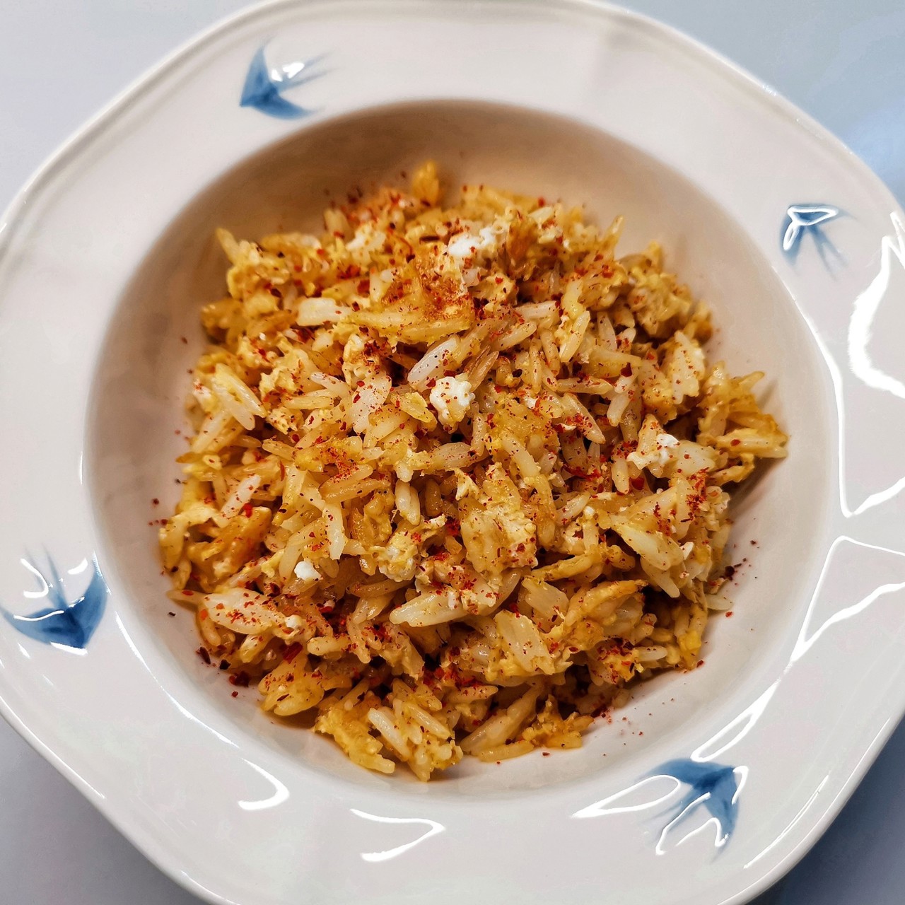 Жареный рис с яйцом