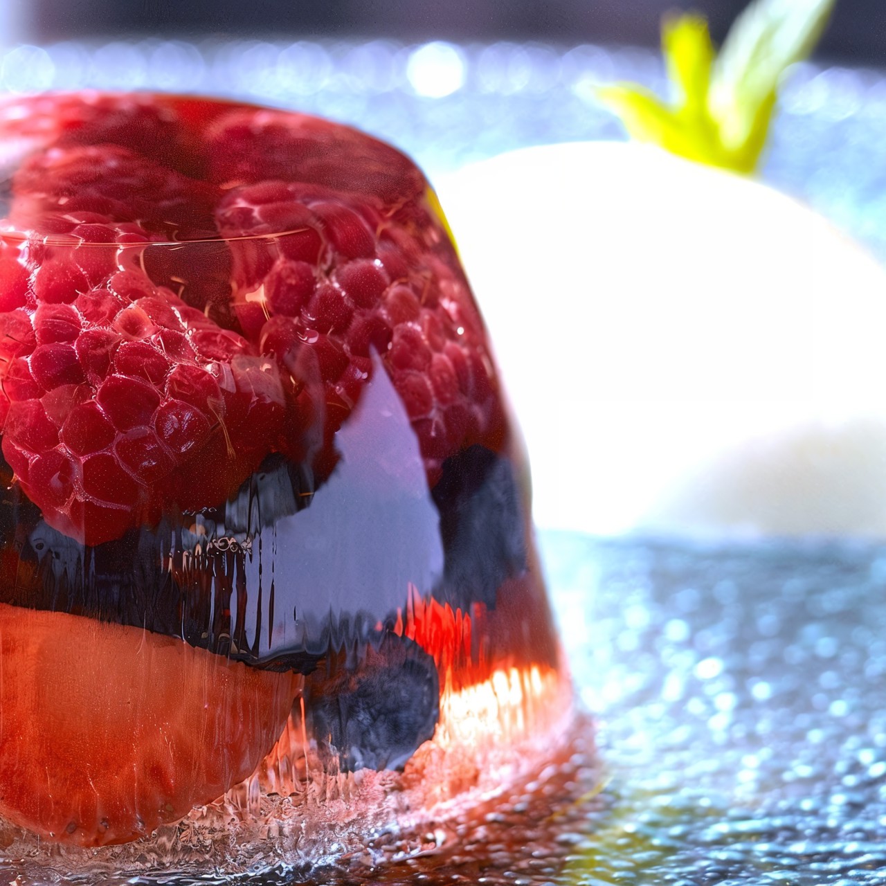 Желе из розового вина