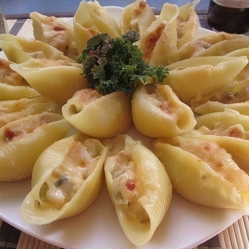 Жюльен в больших ракушках конкильони