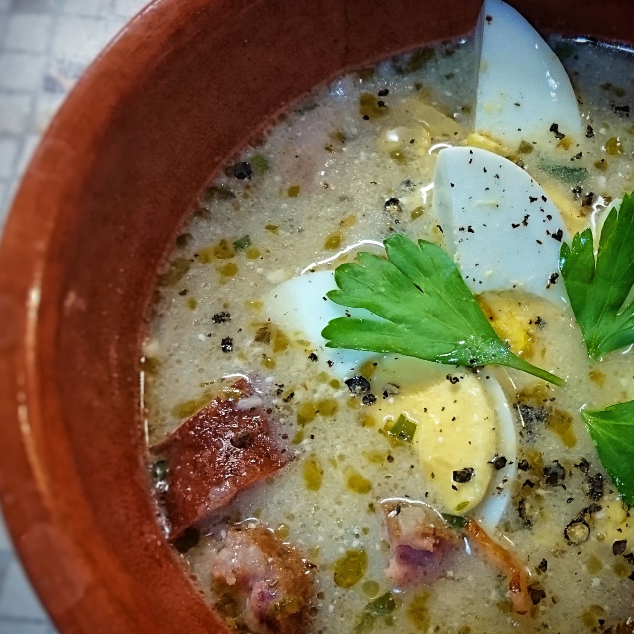 Журек — традиционный польский суп на ржаной закваске