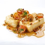 Агэ Тофу с луком