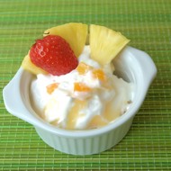 Ананасовое йогуртовое мороженое с ромом