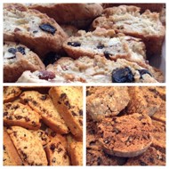 Апельсиновые бискотти с темным шоколадом