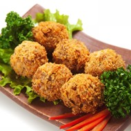 Аранчи с зеленым горошком и моцареллой