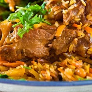 Ароматный плов из говядины