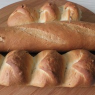 Багеты фермерские со шкварками