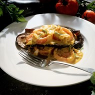 Баклажаны жареные, с луком