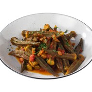 Бамия на сковороде