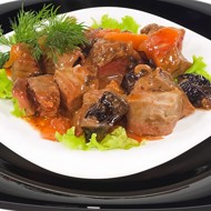 Баранина по-мароккански с медом и черносливом