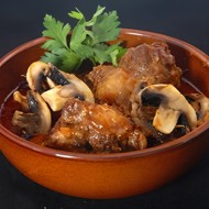 Баранина с грибами