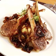 Баранина с луковым мармеладом