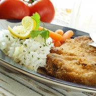 Баранья грудинка, в сухарях