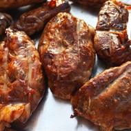 Баранья печень на гриле