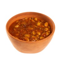 Белая фасоль с белыми грибами