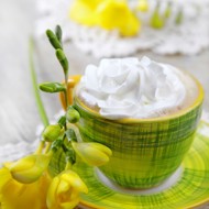 Белый горячий шоколад с тыквой