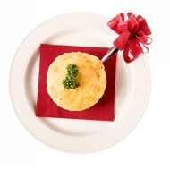 Белковый омлет со сметаной, запеченный