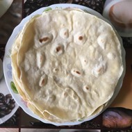 Бездрожжевой лаваш с зеленью