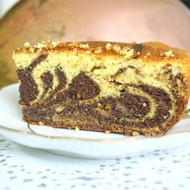 Безглютеновый пирог «Зебра» с черемуховой мукой