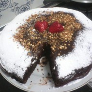 Бисквит с миндалем «Горячий шоколад»