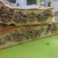 Быстрый пирог с мясом
