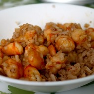 Быстрое ризотто с креветками