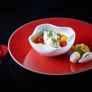 Бланманже с тропическими фруктами