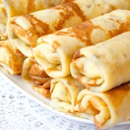 Блинчики с орехово-сырной начинкой