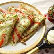 Блины с кабачками и болгарским перцем
