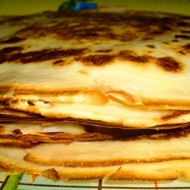 Блины на молоке с медом