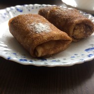 Домашние блины с творогом