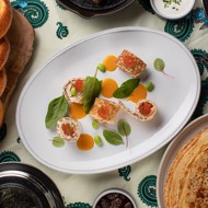 Блины с лососем