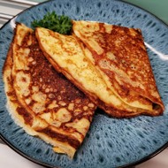 Блины с сыром и зеленью