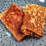 Блины с ветчиной и грибами