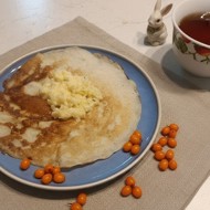 Блины с яично-масляной болтушкой