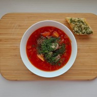 Борщ из лосятины