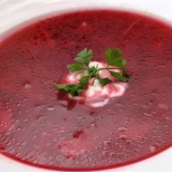 Борщ нежирный на курином бульоне