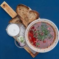 Борщ с говяжьим хвостом