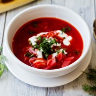 Борщ с помидорами