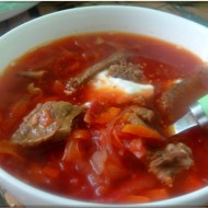 Борщ с квашеной капустой