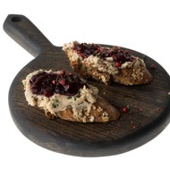 Брускетты с куриным риетом