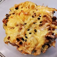 Брюссельская капуста, запеченная с адыгейским сыром