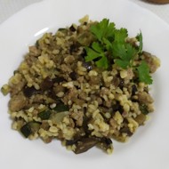 Булгур с фаршем и овощами